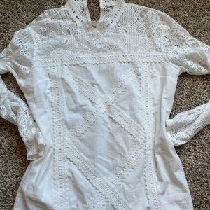 Lace long sleeve top
